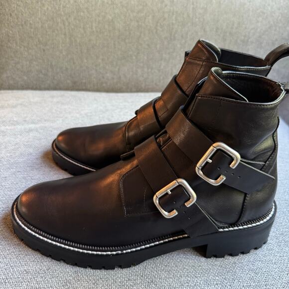 Freda Salvador Athena Sheaarling Leather Moto Boot Boho Women's Sz 8.5 - Picture 2 of 15